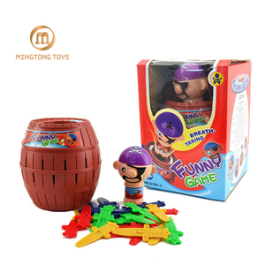 Jeu de roulette familial intelligent et excitant Jump Head, 24 pièces, jouet de baril <span class=keywords><strong>pirate</strong></span> avec épée - Product Image 1