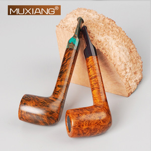 MUXIANG Briar Tobacco Pipe Straight Type Handcrafted Smoking Pipe - Product Image 2