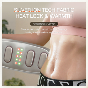 Belly <b>Massage</b> <b>Machine</b> Muscle Toning Belt Body <b>Massage</b> Vibrator Red and green light therapeutic heating Pulse Abdomen Muscle - Product Image 3