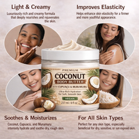 Beurre corporel fouetté à la noix de coco personnalisé |   Huile de coco pure, beurre de karité et murumuru |   Parfum Pastèque et Frésia