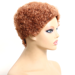 Perruque Bob brésilienne courte, 100% <span class=keywords><strong>cheveux</strong></span> humains, coupe Pixie, sans Lace Closure, pour femmes, bon marché, vintage, vente en gros - Product Image 2