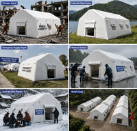 inflable impermeable de despliegue rápido para emergencias y rescate destinada a albergues de emergencia y hospitales de campaña
