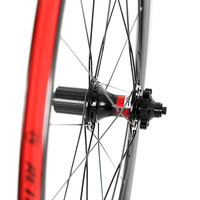 Jeu de roues de vélo de route Retrospec en alliage d'aluminium, jantes clincher, frein V, 36 mm, 700c, roulements scellés mats
