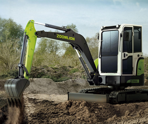 Excavatrice sur chenilles Zoomlion ZE35GU de 3,5 tonnes efficace pour les travaux de terrassement, avec pompe et moteur pour les espaces restreints (bêche de 0,1 m) - Product Image 2