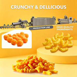 Línea Multifuncional <span class=keywords><strong>de</strong></span> Producción <span class=keywords><strong>de</strong></span> Snacks Inflados <span class=keywords><strong>de</strong></span> Granos 130KW/H, <span class=keywords><strong>Planta</strong></span> Llave en Mano <span class=keywords><strong>para</strong></span> Fábrica <span class=keywords><strong>de</strong></span> Snacks <span class=keywords><strong>de</strong></span> Bolas <span class=keywords><strong>de</strong></span> Queso, Maíz, Arroz y Trigo - Product Image 1