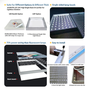 Barra de Luz LED Impermeable con Retroiluminación, Aluminio SMD3030, Lente de Reflexión Difusa, 16.8W, 12V, 24V, 14 LED, Barra de Luz Pixel para Cajas de Luz - Product Image 3