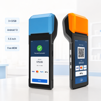 H10S 3 ГБ ОЗУ 32 ГБ ПЗУ Android 13 5,5-дюймовый GMS Bluetooth POS-терминал, портативный мобильный терминал с бесплатным SDK для розничной торговли и доставки еды