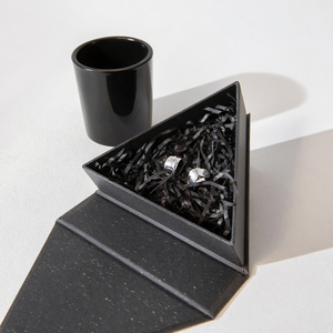 Personalizzabile trasparente PE sottile pellicola scatola di carta per gioielli rettangolo accessorio di sintassi timbro a colori a caldo - Product Image 1