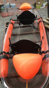 11ft Usine <span class=keywords><strong>pas</strong></span> <span class=keywords><strong>cher</strong></span> PC <span class=keywords><strong>transparent</strong></span> clair <span class=keywords><strong>kayak</strong></span> 2 personnes canoë bateau avec siège et pagaies - Product Image 3