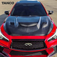Pour Infiniti Q50 Q50L Q50S, capot avant en fibre de carbone de style sport MBJ, accessoires de modification extérieure automobile