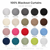 Rideaux occultants perforés à œillets, couleur unie, en polyester, personnalisables, 52x84 pouces, pour chambre et salon, basse hauteur