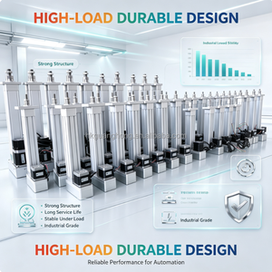 Actuador de Cilindro Lineal Neumático de Alta Precisión con Componentes de Motor para Automatización Industrial - Product Image 5