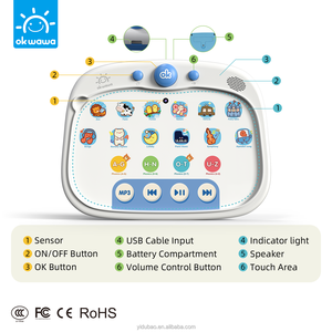 Tableta de Aprendizaje Temprano para Niños <span class=keywords><strong>en</strong></span> Edad <span class=keywords><strong>Preescolar</strong></span> con Panel Táctil, <span class=keywords><strong>Canciones</strong></span>, Cuentos de Hadas, Juegos de Parejas, Puzzles Ampliables y Tarjetas Didácticas - Product Image 4