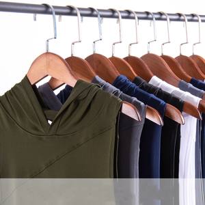 Canottiera da ginnastica in maglia senza maniche con cappuccio in tessuto a rete canotta da palestra 3 in 1 canottiera sportiva da corsa maschile - Product Image 4