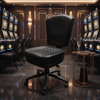 Fauteuil de casino réglable en hauteur et pivotant, résistant à l'eau, conçu pour les zones de jeux de machines à sous, confort amélioré