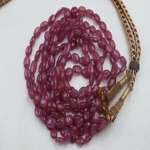 Collares de Plata de Calidad AAA+ con Rubíes Naturales para Mujer, Cuentas de Piedras Preciosas de Forma Ovalada, Excelente Regalo para Joyería - Product Image 2