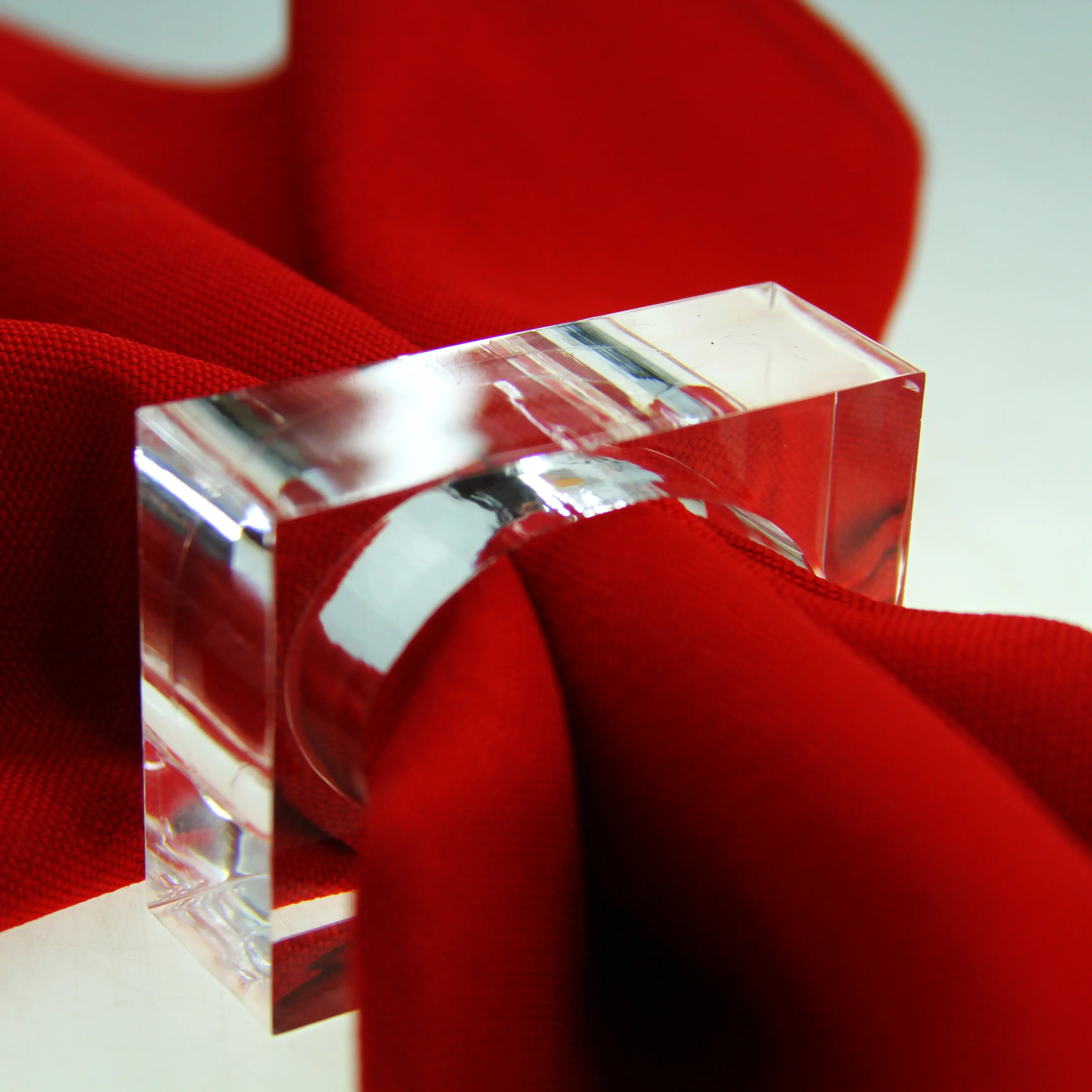 clear square acrylic napkin ring wedding decoration ring