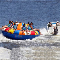Jouets aquatiques en PVC, bateau disco gonflable UFO volant, pour le plaisir aquatique en plein air
