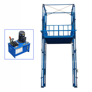 Plateforme élévatrice verticale à rail guide, élévateur de fret industriel, élévateur hydraulique de marchandises pour entrepôt avec certification CE - Product Image 3