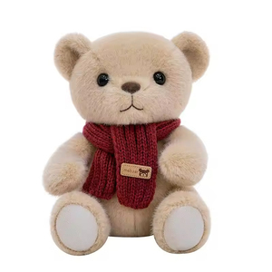 Peluche Personalizzati da 9 Pollici, Simpatici Orsacchiotti e <span class=keywords><strong>Panda</strong></span> con Sciarpa, Giocattoli Super Morbidi per Bambini - Product Image 1