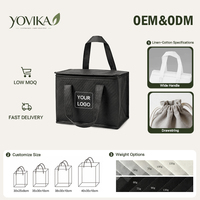 Sac isotherme premium pour le déjeuner, doublure en aluminium non tissé, double fermeture éclair, sac fourre-tout étanche pour les déjeuners au bureau