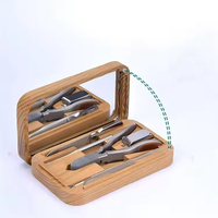 JM Best Seller Luxurious Pedicure Manicure Set Eco-friendly Stainless Steel Nail Clipper Dead Skin Pliers Pusher Box Packaging
