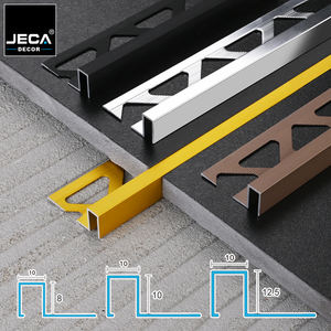 Profilo Angolare in Lega di Alluminio JECA, Finitura Dorata, Linea di Rivestimento a Polvere per Design Moderno di Appartamenti e Ville - Product Image 2