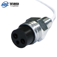 Conector Impermeable Microminiatura YingDiGe YDG-MMC-5-M-C, Conector de Cable Hembra de 2 Pines, Contacto de Latón Chapado en Oro, Acero Inoxidable