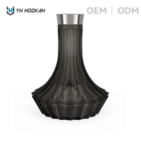 Base de Chicha en Verre Moderne, Vente Directe Usine, Personnalisable OEM/ODM, Accessoires Chicha, Bouteille en Verre pour Kit Chicha