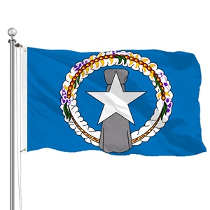 Heißer Verkauf Schnelle Lieferung 3x5FT Maßgefertigte Flagge der Nördlichen Marianen CNMI Saipan Chamorro Latte Stone 100D Polyester Banner - Product Image 1