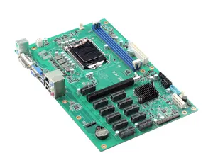LGA1151插座B250芯片组GPU机器双DDR4插槽3 * SATA端口11 * PCIe插槽游戏主板