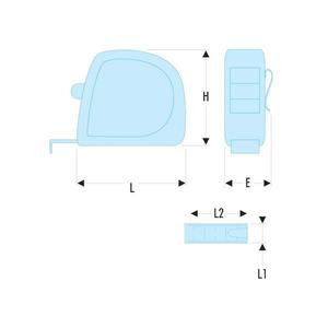 FACOM - 893.316SLS 893.SLS Ruban à mesurer ABS-EAN 3662424028458 OUTILS DE MESURE ATTACHÉS OUTILS - Product Image 2