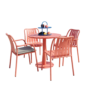 Muebles de Aluminio <span class=keywords><strong>para</strong></span> Exteriores Personalizados, Juego de Muebles Modernos <span class=keywords><strong>para</strong></span> Patio y Jardín, Mesa y Sillas con Pintura que <span class=keywords><strong>No</strong></span> se Desvanece por 7 Años - Product Image 1