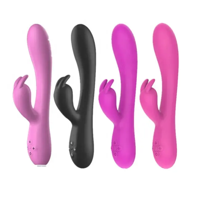 Usb şarj tavşan isınma vibratör vajinal stimülasyon g-spot mastürbasyon sevimli seks oyuncakları kadın için