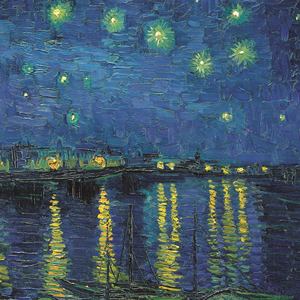 Riproduzione <span class=keywords><strong>di</strong></span> Livello Museale della <span class=keywords><strong>Notte</strong></span> <span class=keywords><strong>Stellata</strong></span> <span class=keywords><strong>di</strong></span> Vincent <span class=keywords><strong>Van</strong></span> <span class=keywords><strong>Gogh</strong></span>, Paesaggio del Rodano Impressionista, Alta Risoluzione, Ecologica - Product Image 3