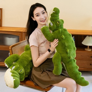 Oreiller énorme de crocodile de jouet en peluche de crocodile vert de vente chaude - Product Image 3
