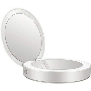 Miroir de maquillage portable avec ceinture de charge, lumière LED, miroir double face pliable, miroir cosmétique LED - Product Image 2