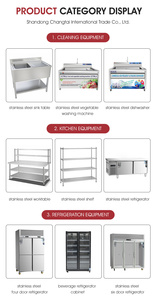 Mesa de Trabajo de Acero Inoxidable 201/304 con Estante Superior, Mesa de Trabajo para Cocina, Suministros para Hoteles y Restaurantes, Mesa de Cocina Industrial con Acabado Mate Cepillado - Product Image 4