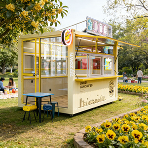 Chariot alimentaire personnalisé avec impression graphique, élégant chariot à tacos mobile pour la cuisine de rue latino-américaine - Product Image 1