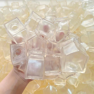 DIY Clear <b>Milk</b> <b>Box</b> TPR Inflatable Shell Components Stress Relief Empty Ball Decompression Squeeze Toy Container - Product Image 5