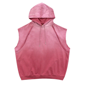 Sweat-shirt sans manches vintage en coton tricoté avec motif lettres, style streetwear, décontracté printemps, taille XL, personnalisable avec logo, vente en gros OEM - Product Image 1