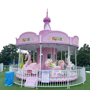 Grande juegos mecanicos <span class=keywords><strong>de</strong></span> feria carrusel infantil con led luces Capacidad 12 personas Instalado en parque <span class=keywords><strong>de</strong></span> atracciones - Product Image 5