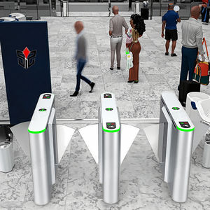 Contrôle d'accès par code QR, entrée piétonne, tourniquet à clapet, sécurité, barrière à ailes, portail - Product Image 6