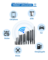 Antena dipolo de largo alcance de 2,4 Ghz 2,4G/5,8G inalámbrico MIMO LTE Antena de pato de goma externa para 4G 3G GSM 5,8G 2,4 GWifi