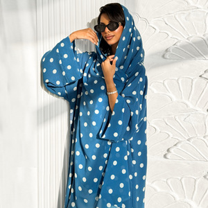 Ensemble deux pièces imprimé à pois noirs <span class=keywords><strong>et</strong></span> blancs pour <span class=keywords><strong>femme</strong></span>, style européen <span class=keywords><strong>et</strong></span> américain, en stock, directement de l'usine - Product Image 4