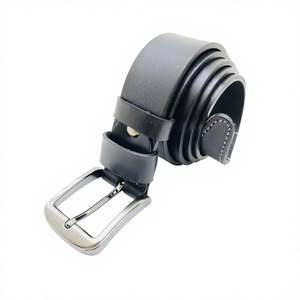 Último Estilo, Cinturón Unisex Personalizado, Casual, de Cuero Vacuno, con Hebilla Cuadrada de Acero, Ecológico, Hecho a Mano, Doble Inspección, en Oferta - Product Image 2