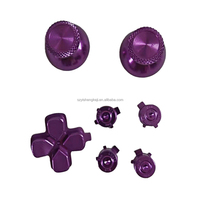 Kits de remplacement de boutons de baguettes en métal coloré pour contrôleur de jeu P5 poignées de pouce bouton croisé A/B/X/Y clés accessoires