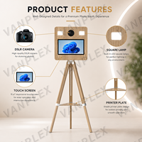 Support de photomaton portable pour appareil photo reflex numérique avec PC intégré, éclairage LED et trépied réglable pour la location et les événements de mariage, garantie 2 ans