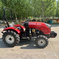 Tracteur agricole à quatre roues motrices à empattement court de 50 ch, moteur diesel Laidong Euro V avec barre de sécurité