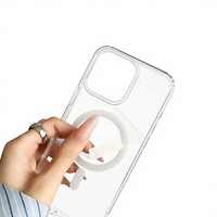 Coque de téléphone transparente antichoc en TPU+PC à chargement sans fil et aimant puissant, prix usine, pour iPhone Xs Xr 17 16 15 Pro Max